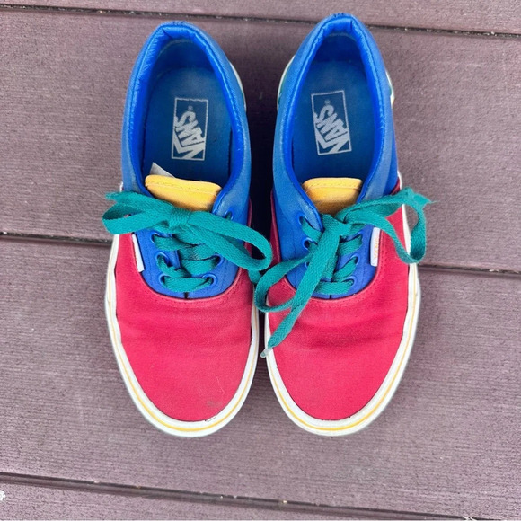 VANS Era Colorblock Kids Shoe Size 3 Boys Girls Canvas Low Top Sneaker - Picture 8 of 15
